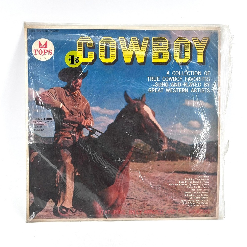 Cowboy Songs of the West Billy Arnold and His Rangers Tops L1612 Vinyl LP Record